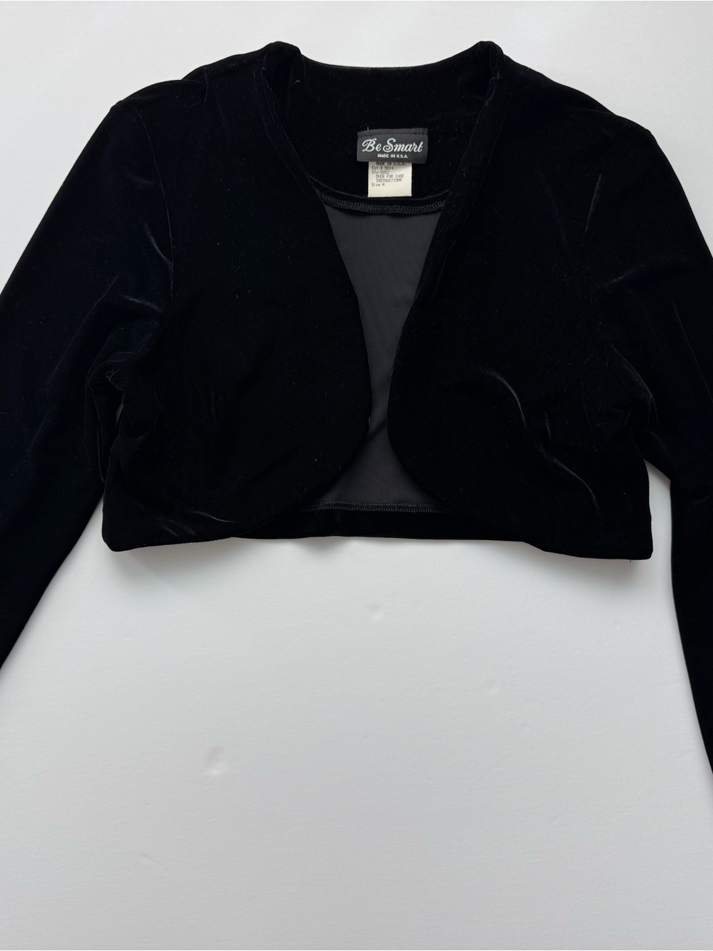 Vintage Velvet 90s Y2K Whimsygoth Classic Evening Streetwear Bolero Shrug